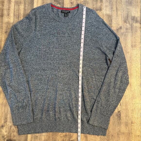 Banana Republic Silk Linen Blend Crewneck Pullover Sweater Gray Men’s Size XXL - Picture 6 of 9